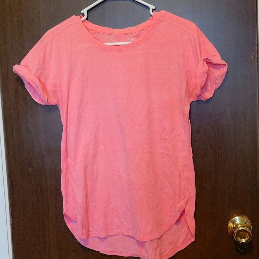 Athletic Works neon pink short sleeve tee